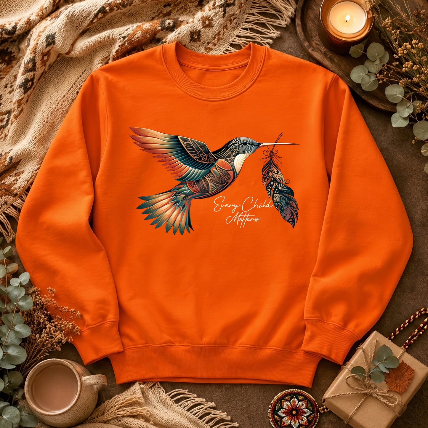 When Joy Returns Hummingbird Orange Shirt