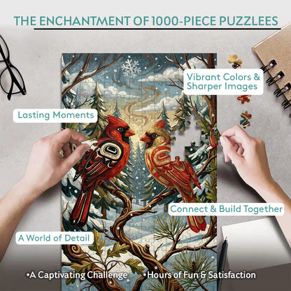 Cardinals – Wooden Jigsaw Puzzle - CT52789 (300 / 500 / 1000 Pieces)