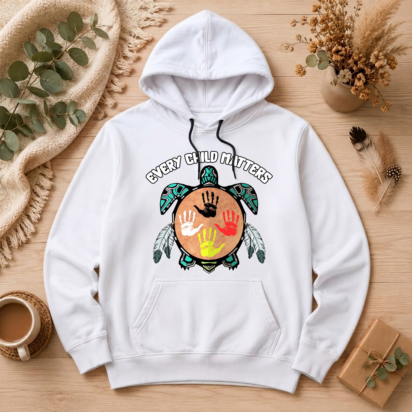 Turtle Spirit – Mother Earth & Resilience Orange Shirt