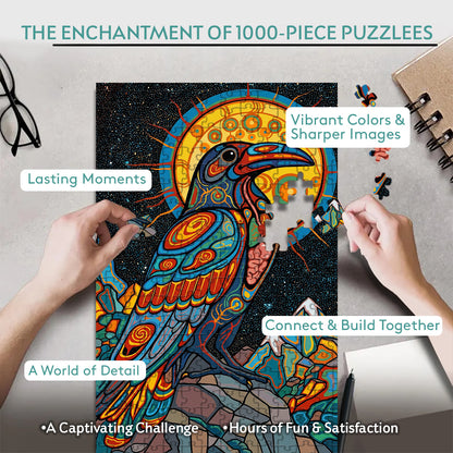 Raven – Wooden Jigsaw Puzzle - CT52789 (300 / 500 / 1000 Pieces)