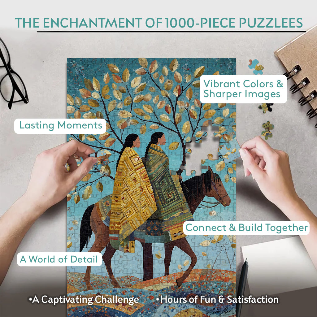 Sisters on Every Road 2 – Wooden Jigsaw Puzzle (300 / 500 / 1000 Pieces)