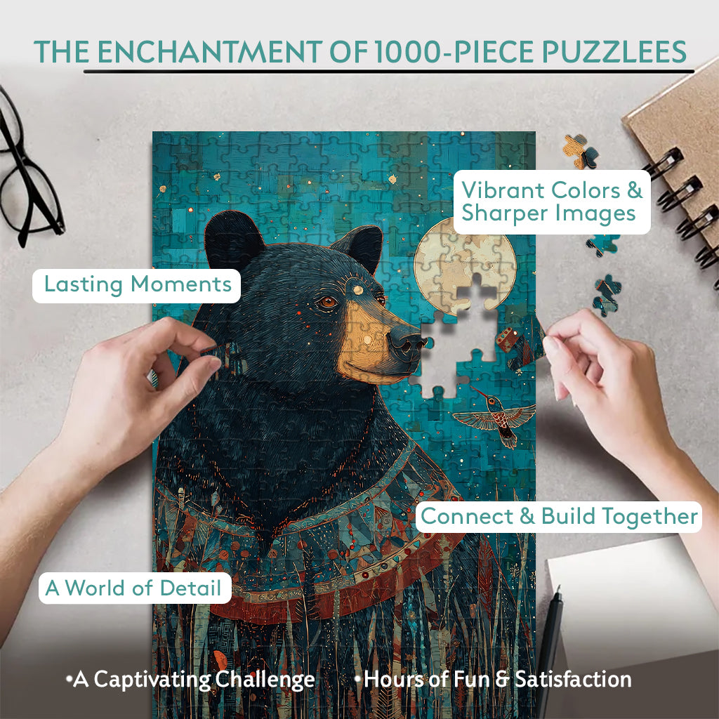 Bear & Humming – Wooden Jigsaw Puzzle - CT52789 (300 / 500 / 1000 Pieces)