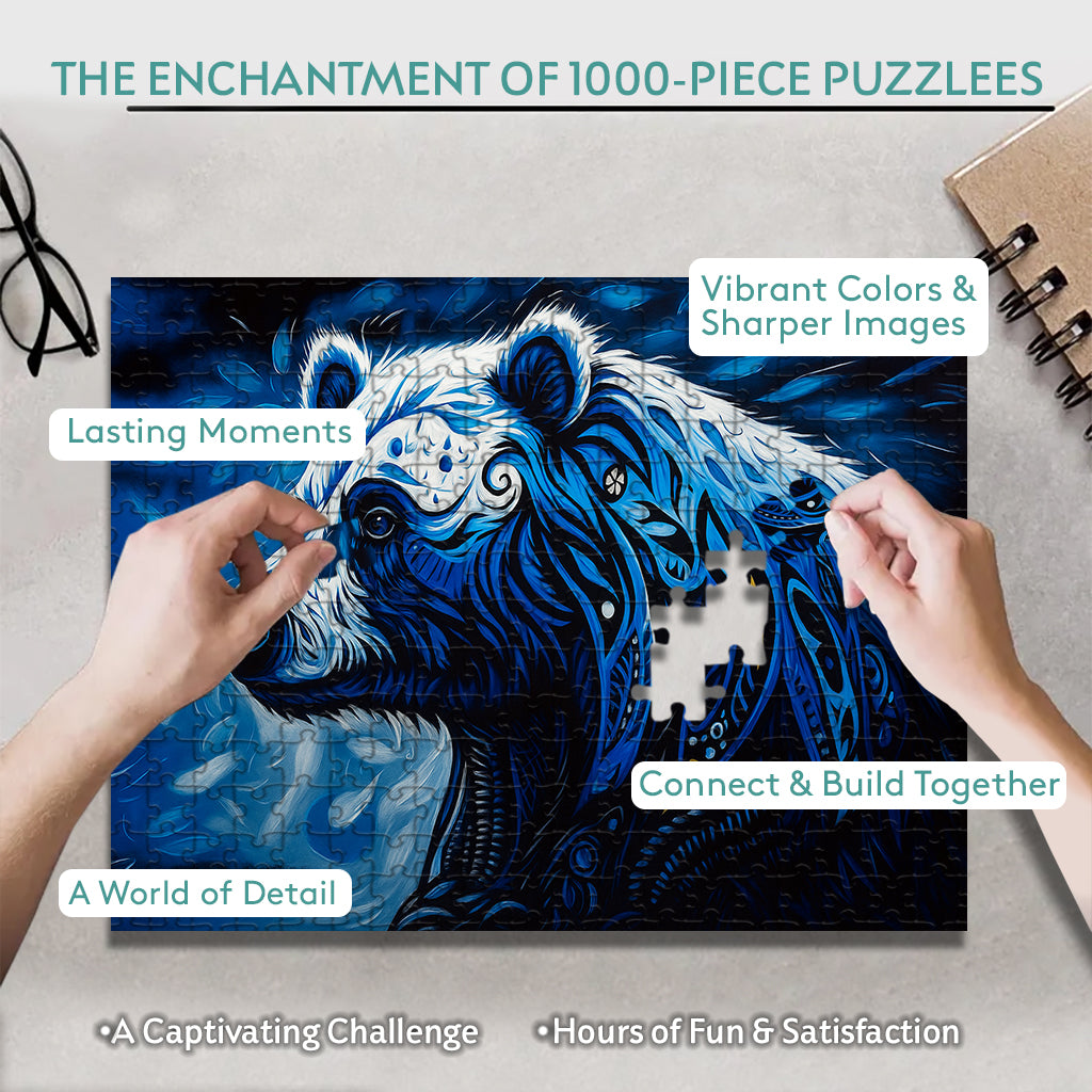 Bear – Keeper of Healing – Wooden Jigsaw Puzzle (300 / 500 / 1000 Pieces)