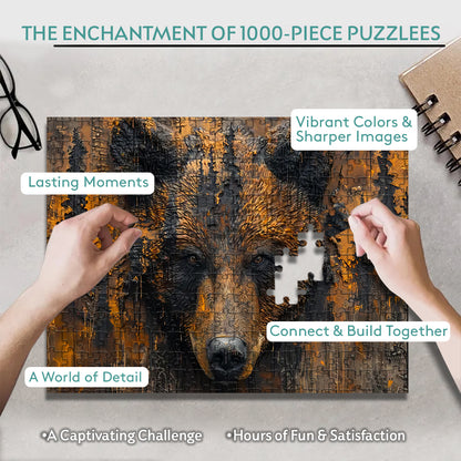 The Spirit Beneath the Pines – Wooden Jigsaw Puzzle (300 / 500 / 1000 Pieces)