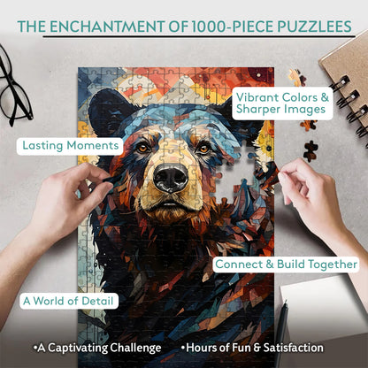 Bear – Wooden Jigsaw Puzzle (300 / 500 / 1000 Pieces)