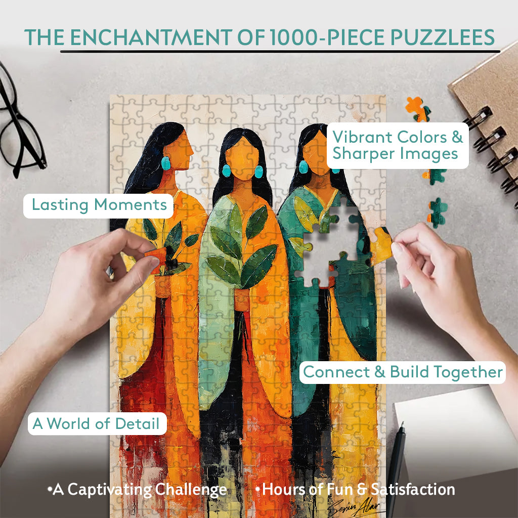 Harmony in Three – Wooden Jigsaw Puzzle - CT52789 (300 / 500 / 1000 Pieces)