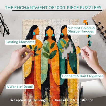 Harmony in Three – Wooden Jigsaw Puzzle - CT52789 (300 / 500 / 1000 Pieces)