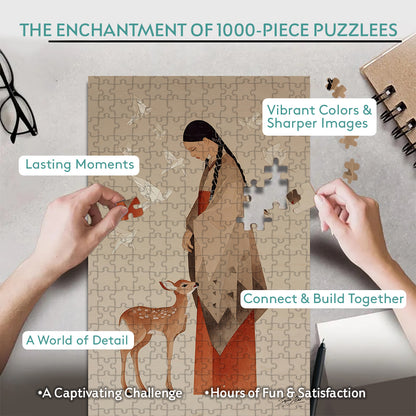 The Fawn Spoke First – Wooden Jigsaw Puzzle - CT52789 (300 / 500 / 1000 Pieces)