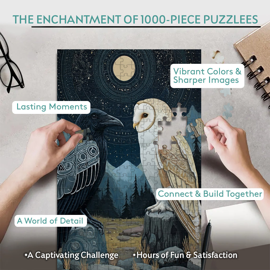 When Night Speaks to Dawn – Wooden Jigsaw Puzzle (300 / 500 / 1000 Pieces)