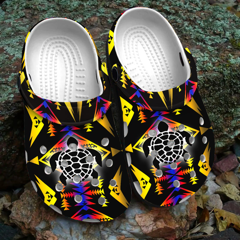 Native Pattern Clog Shoes For Adult and Kid 89199 New