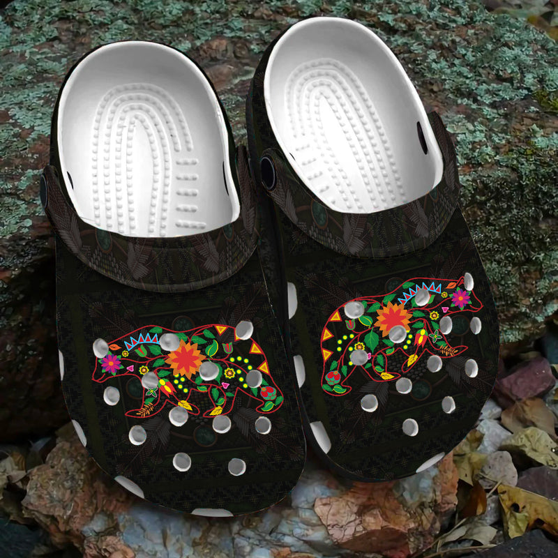 Native Pattern Clog Shoes For Adult and Kid 89196 New