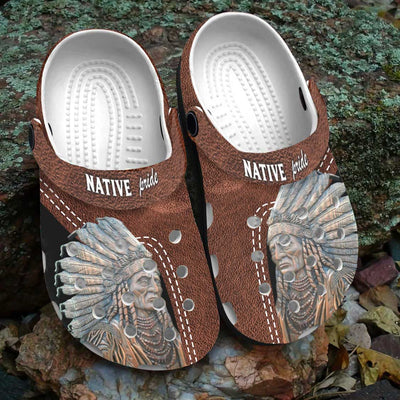 Native Pattern Clog Shoes For Adult and Kid 89181 New