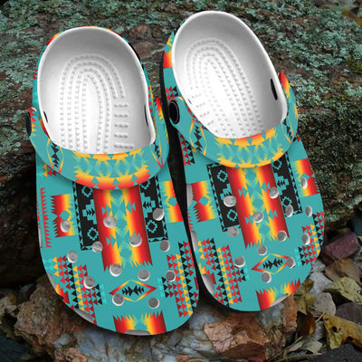 Native Pattern Clog Shoes For Adult and Kid 89173 New