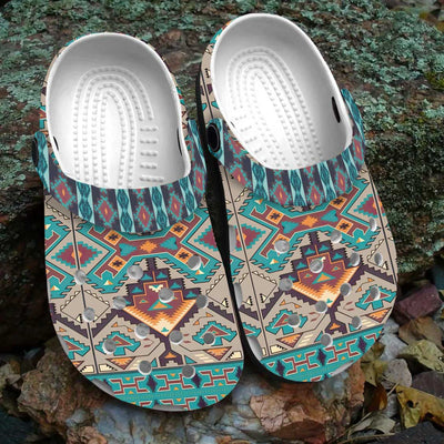 Native Pattern Clog Shoes For Adult and Kid 89145 New