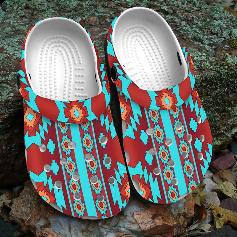 Native Pattern Clog Shoes For Adult and Kid 89167 New