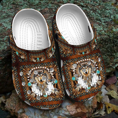 Native Pattern Clog Shoes For Adult and Kid 89165 New