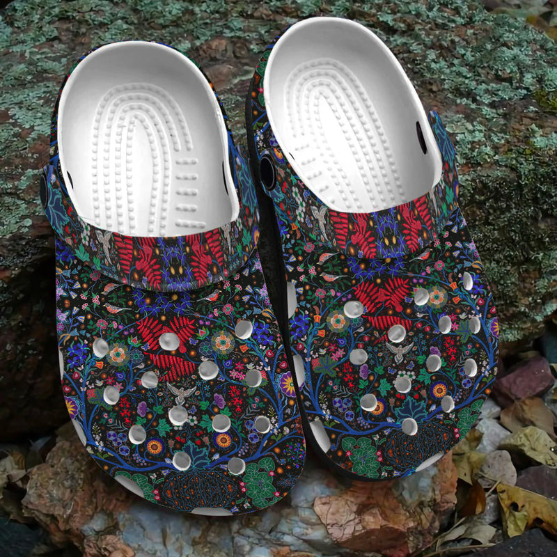 Native Pattern Clog Shoes For Adult and Kid 89127 New