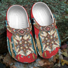 Native Pattern Clog Shoes For Adult and Kid 89160 New