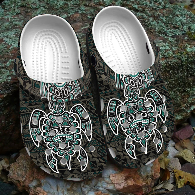 Native Pattern Clog Shoes For Adult and Kid 89124 New