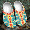 Native Pattern Clog Shoes For Adult and Kid 89172 New