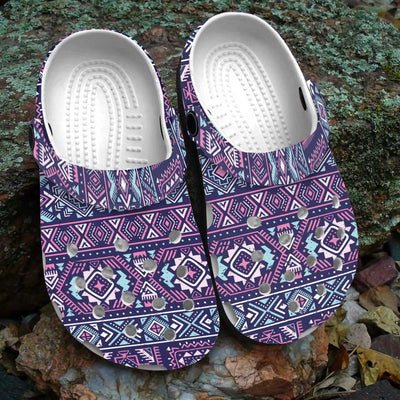 Native Pattern Clog Shoes For Adult and Kid 89135 New