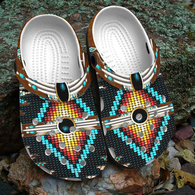 Native Pattern Clog Shoes For Adult and Kid 89168 New