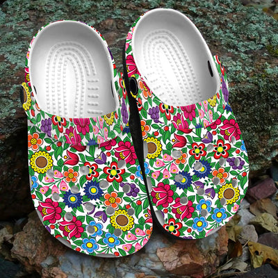 Native Pattern Clog Shoes For Adult and Kid 89130 New