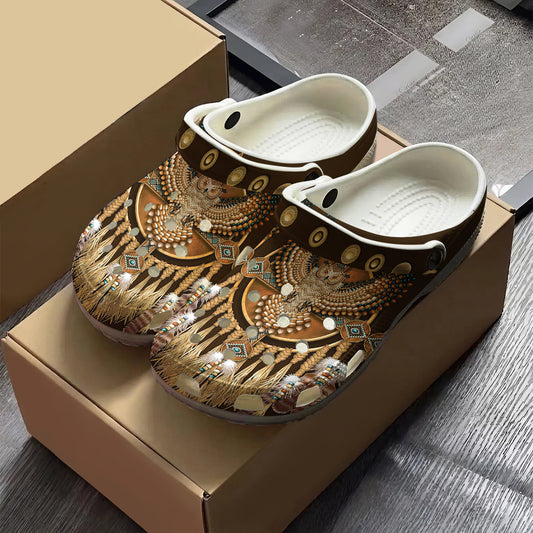 Native Pattern Clog Shoes For Adult and Kid 89139 New