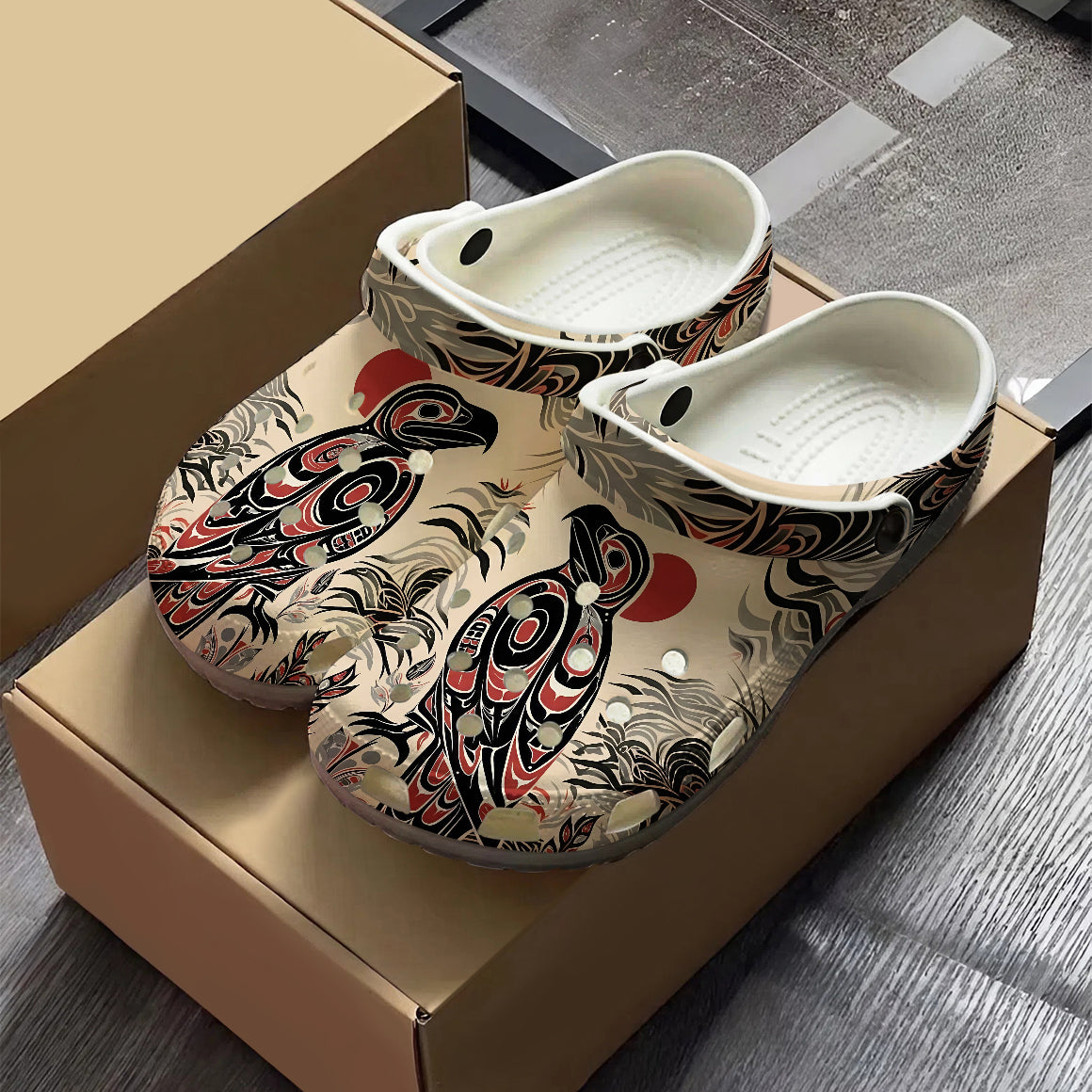 Native Raven Art Clogs Shoes for Adults & Kids – Native Heritage Store