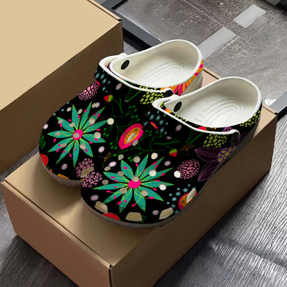 Native Pattern Clog Shoes For Adult and Kid 89189 New