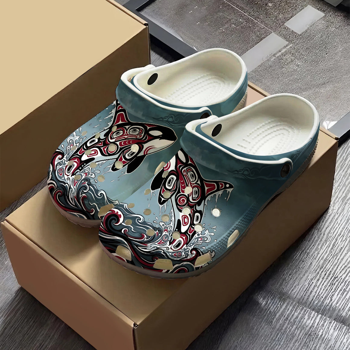 Native Orca Art Clogs Shoes for Adults & Kids – Native Heritage Store