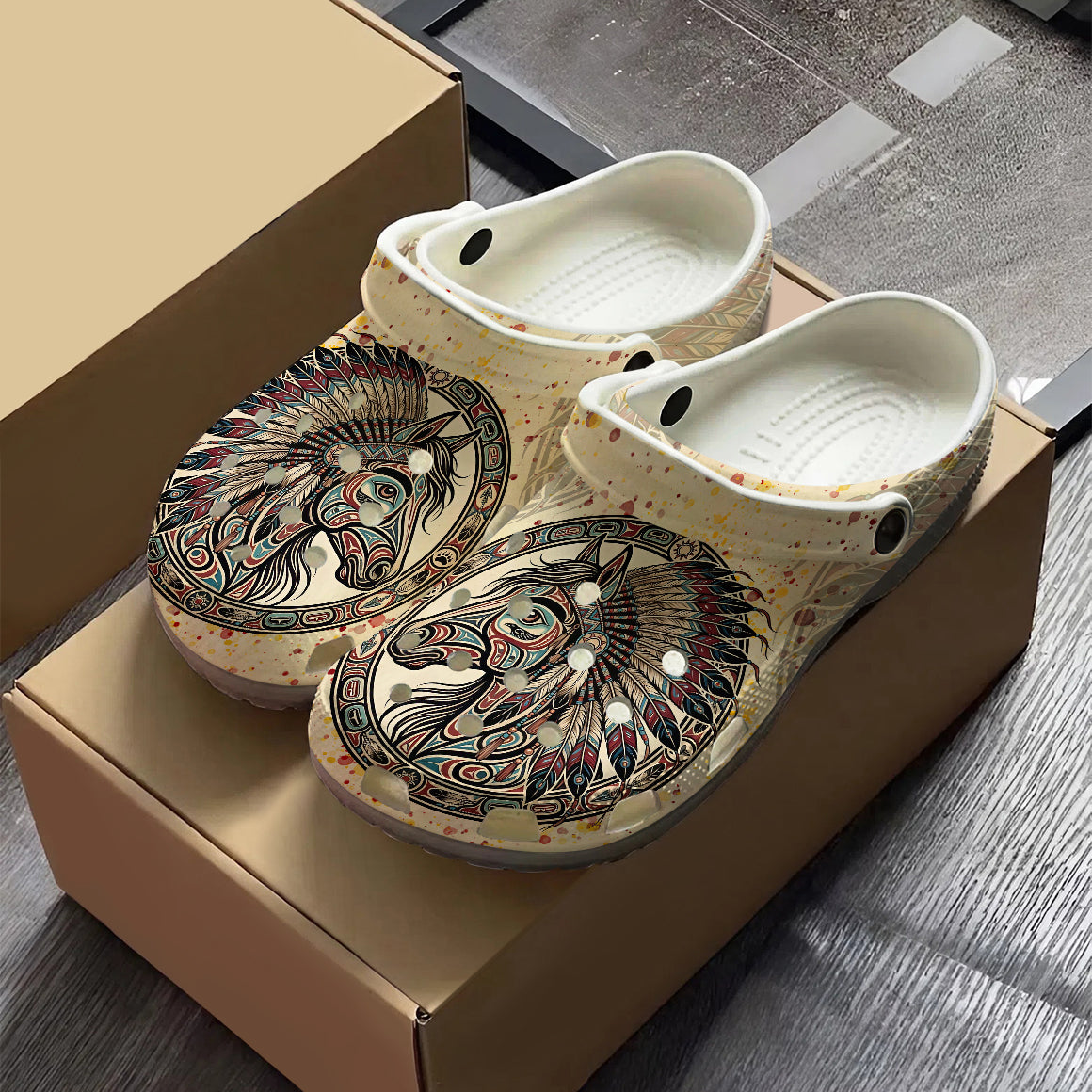 Native Horse Art Clogs Shoes for Adults & Kids – Native Heritage Store