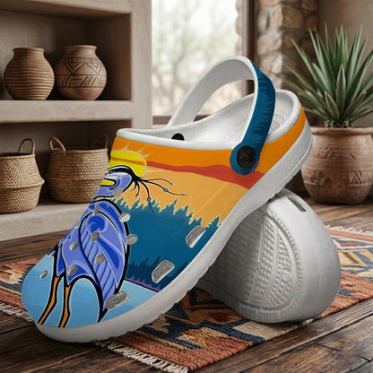 Crane Art Clogs Shoes for Adults & Kids