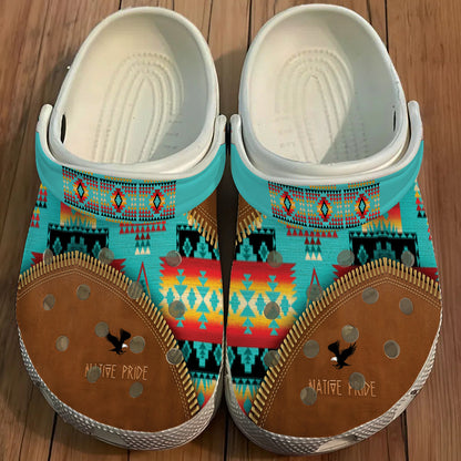 Native Pattern Clog Shoes For Adult and Kid 89154 New