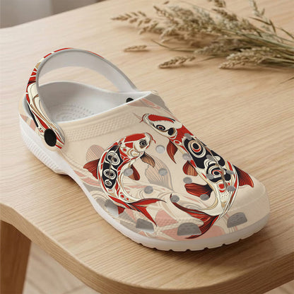 Native Carp Art Clogs Shoes for Adults & Kids