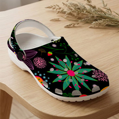 Native Pattern Clog Shoes For Adult and Kid 89189 New