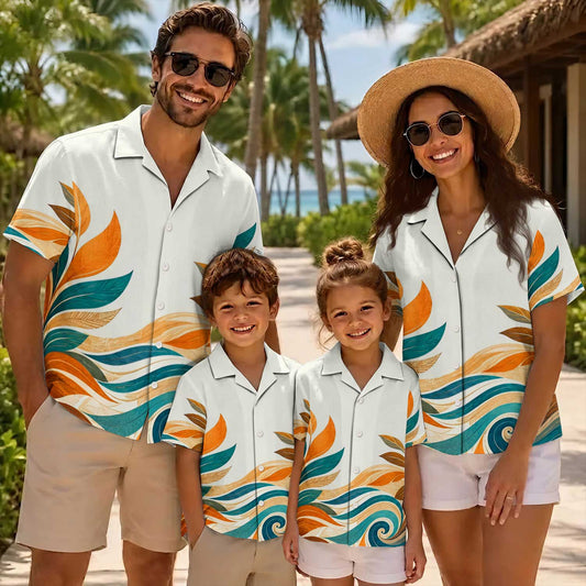 Native Hummingbird Haida Pattern Hawaiian Shirt for Adults & Kids