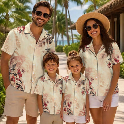Native Heron Haida Pattern Hawaiian Shirt for Adults & Kids