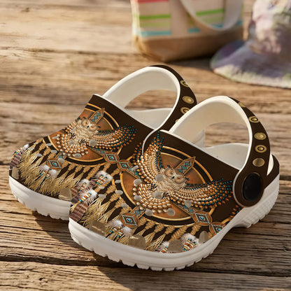 Native Pattern Clog Shoes For Adult and Kid 89139 New