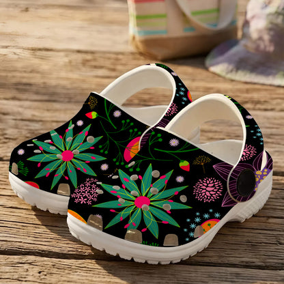 Native Pattern Clog Shoes For Adult and Kid 89189 New