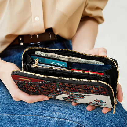 Hummingbird Ancient Tales Personalized Leather Bag