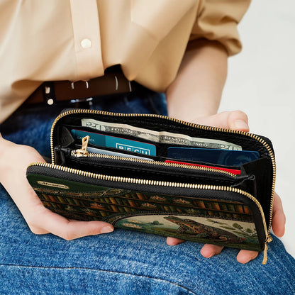 Emerald Frog Harmony Personalized Leather Bag