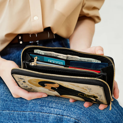 Golden Moon Maiden Personalized Leather Bag - Q1579