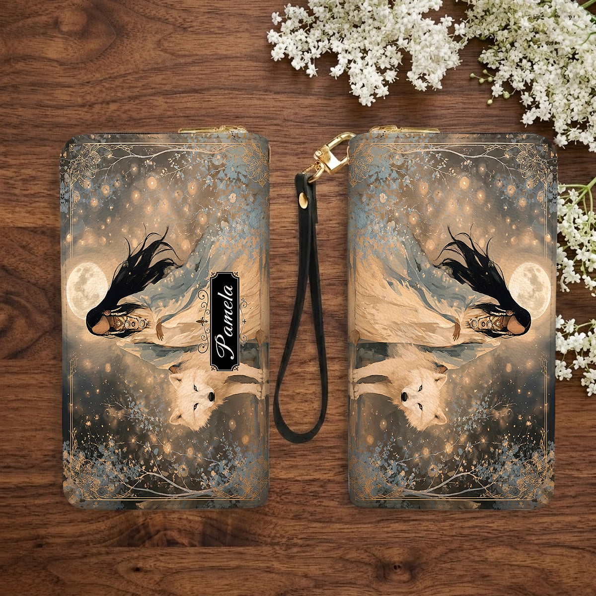 Silver Frost Woman Personalized Leather Bag
