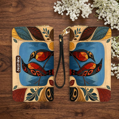 Sacred Bird Spirit Personalized Leather Bag