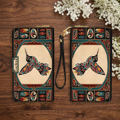 Hummingbird Heritage Flight Personalized Leather Bag