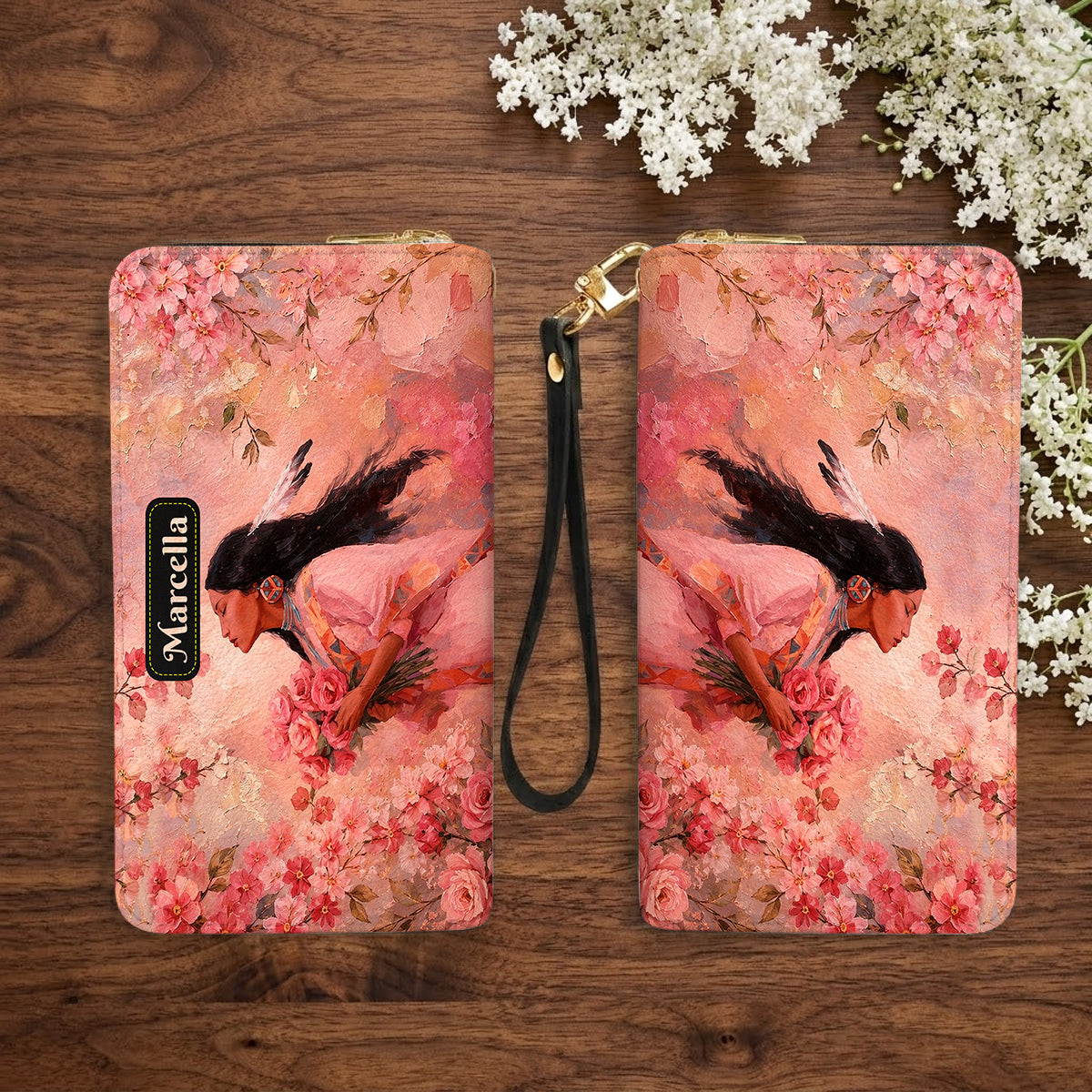 Rose Woman Elegance Personalized Leather Bag