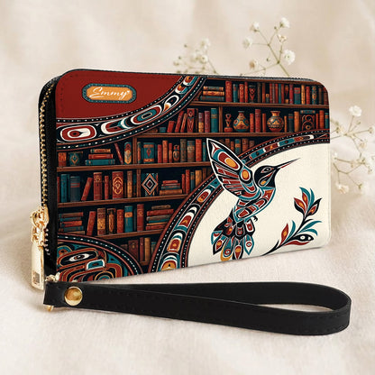 Hummingbird Ancient Tales Personalized Leather Bag