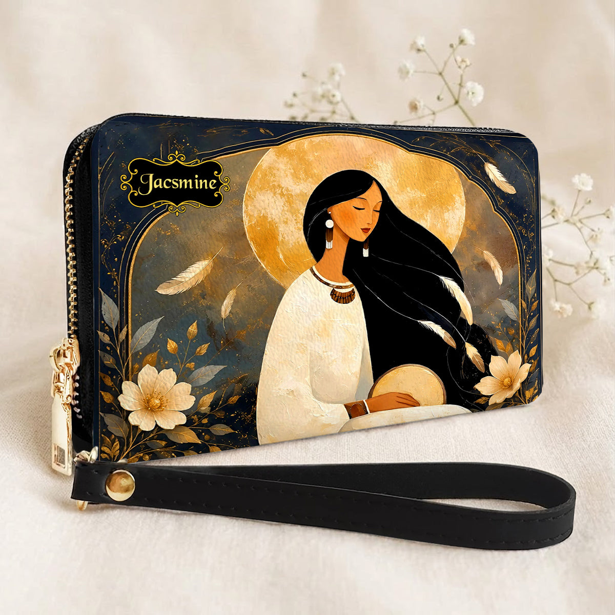 Lunar Woman Grace Personalized Leather Bag - Q1579