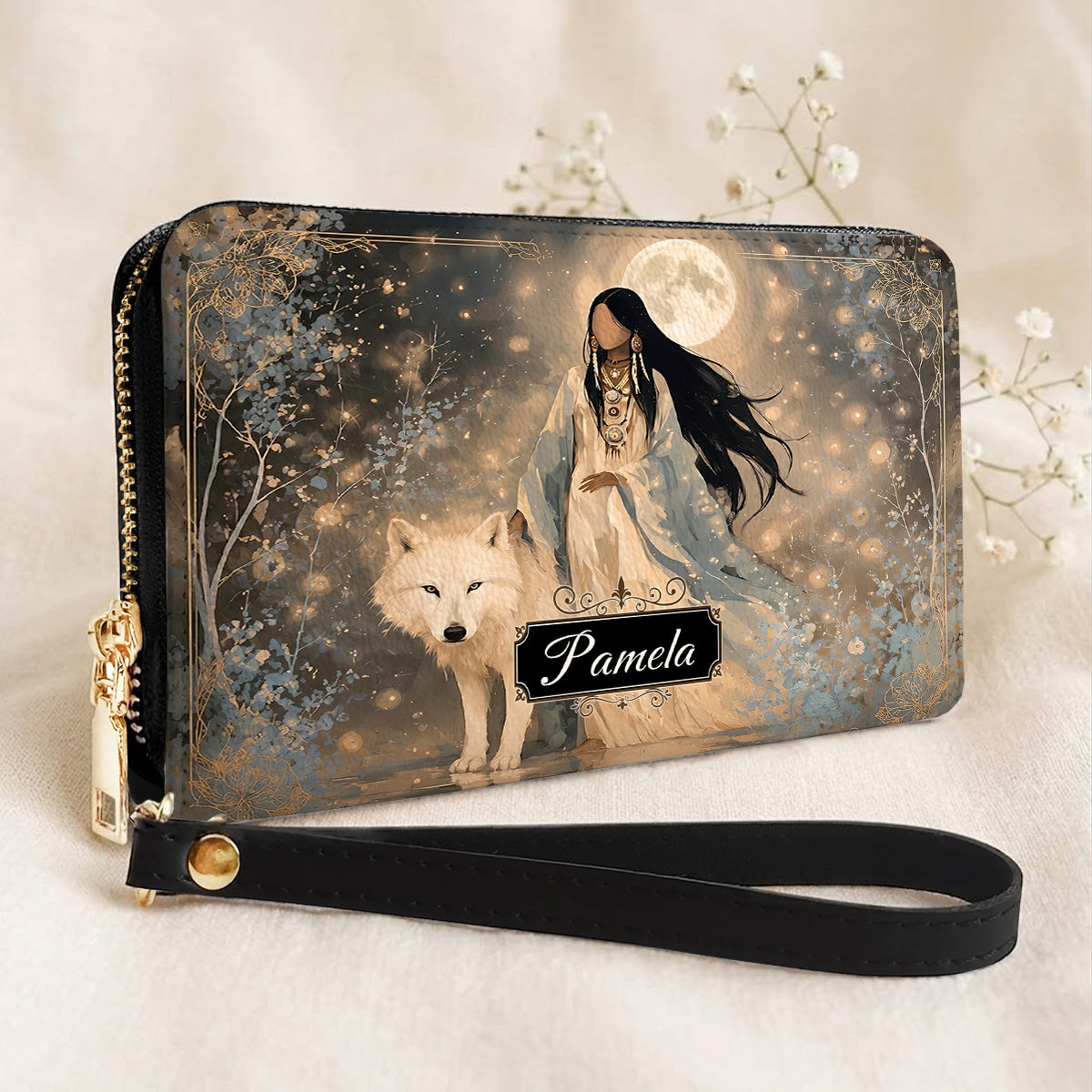 Silver Frost Woman Personalized Leather Bag